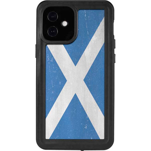 Scotland Flag Distressed iPhone 12 Mini Waterproof Case